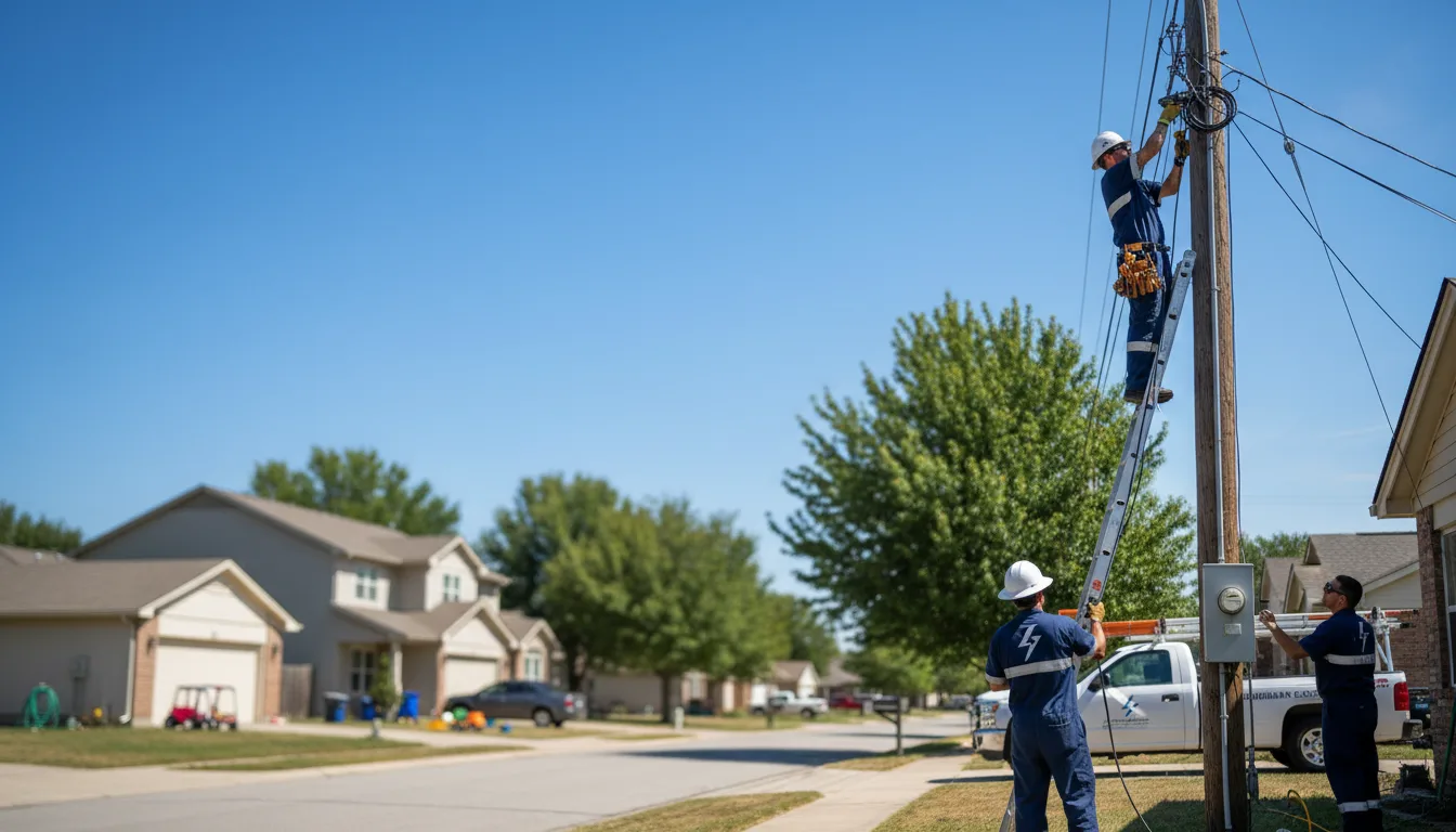 Residential electrician providing installation services in Atlanta, IL